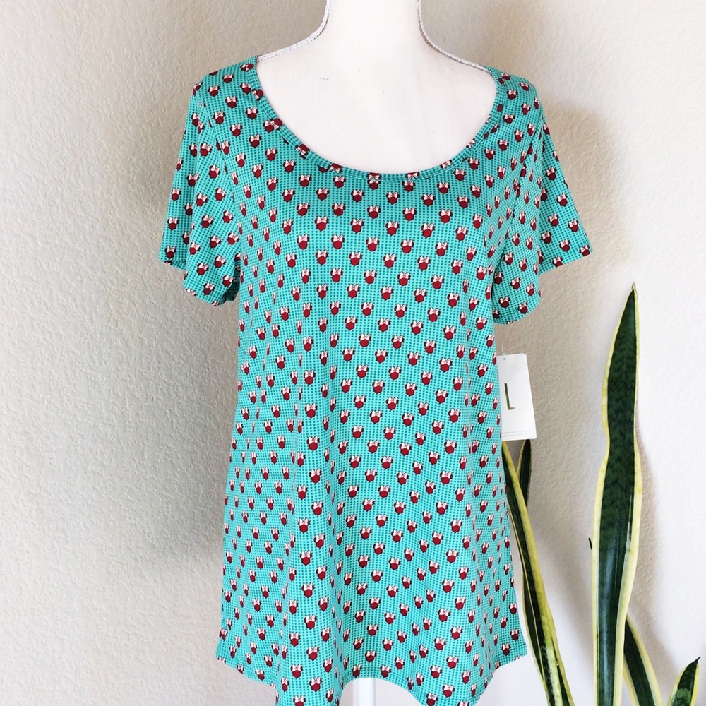 DISNEY LuLaRoe  Minnie Mouse Classic TEE LG NEW